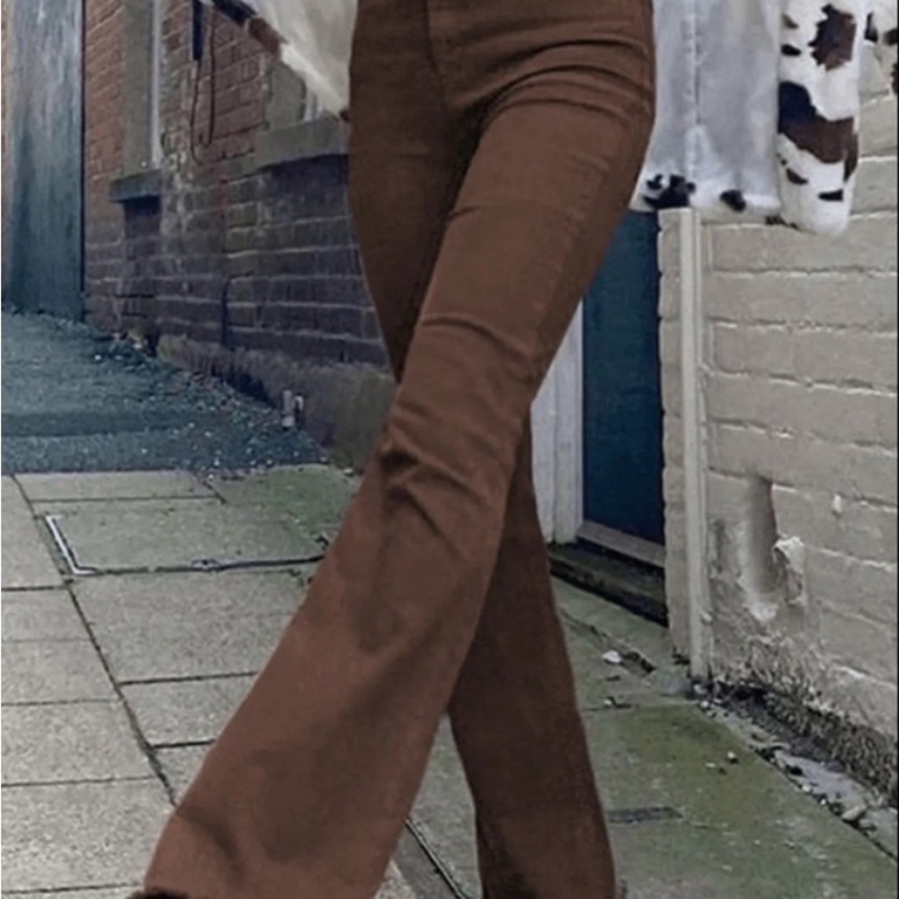 Chic Brown Flared Pants